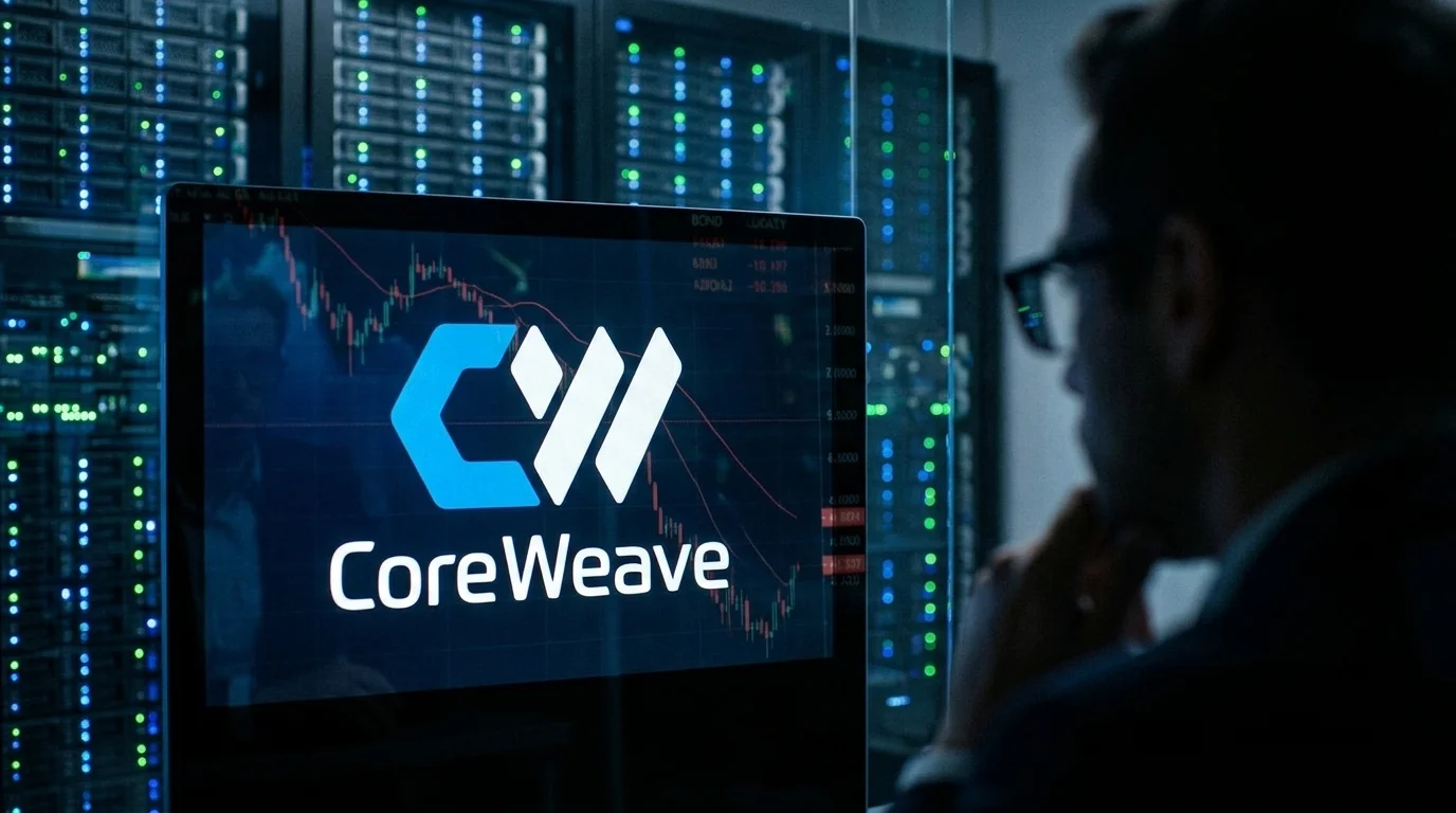 CoreWeave Shares Drop 15.5% as Bond Yields Near 16% on AI Debt Concerns