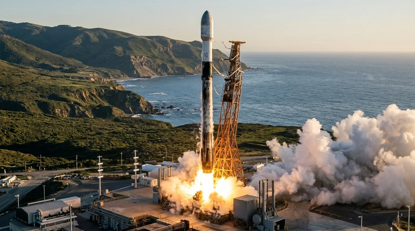 SpaceX Launches Classified USSF-481 Space Force Mission From California on 28th Booster Fl